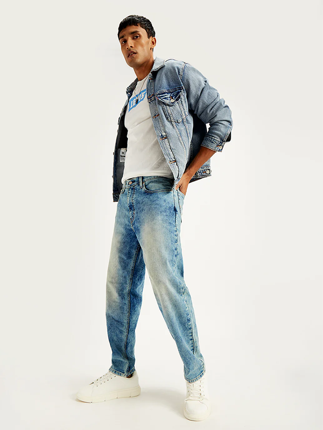 Men's 550'92 Blue Loose Fit Mid Rise Jeans - Image 8