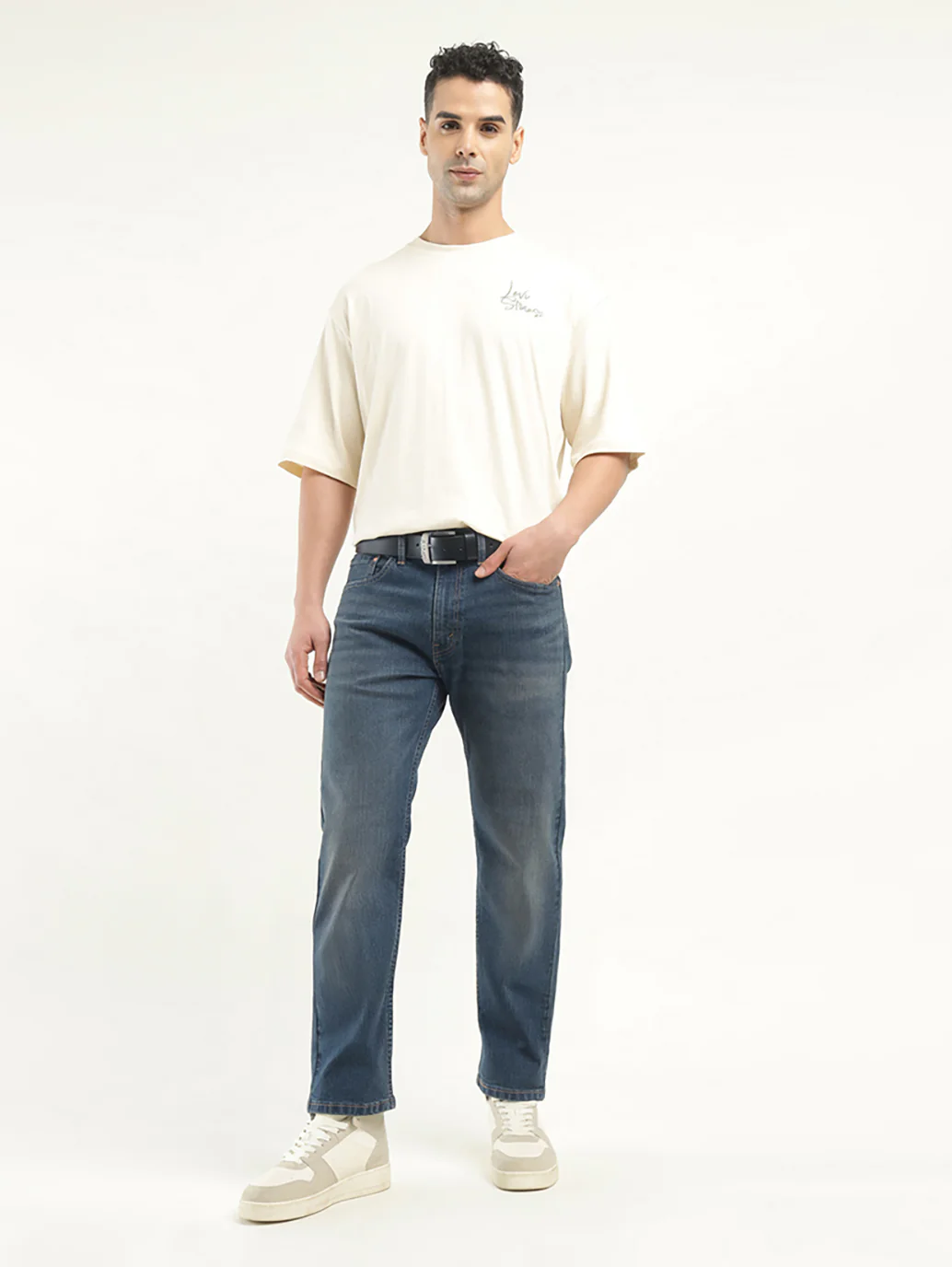 Men's 550 Indigo Loose Fit Mid Rise Jeans - Image 5