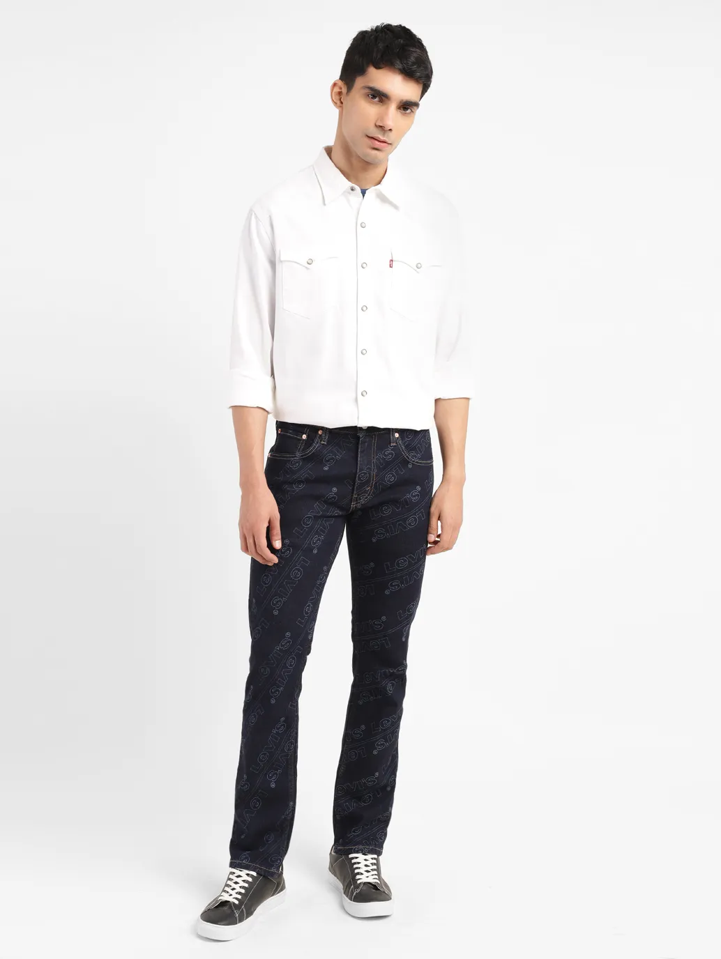 Men's 550 Blue Loose Fit Mid Rise Jeans - Image 8
