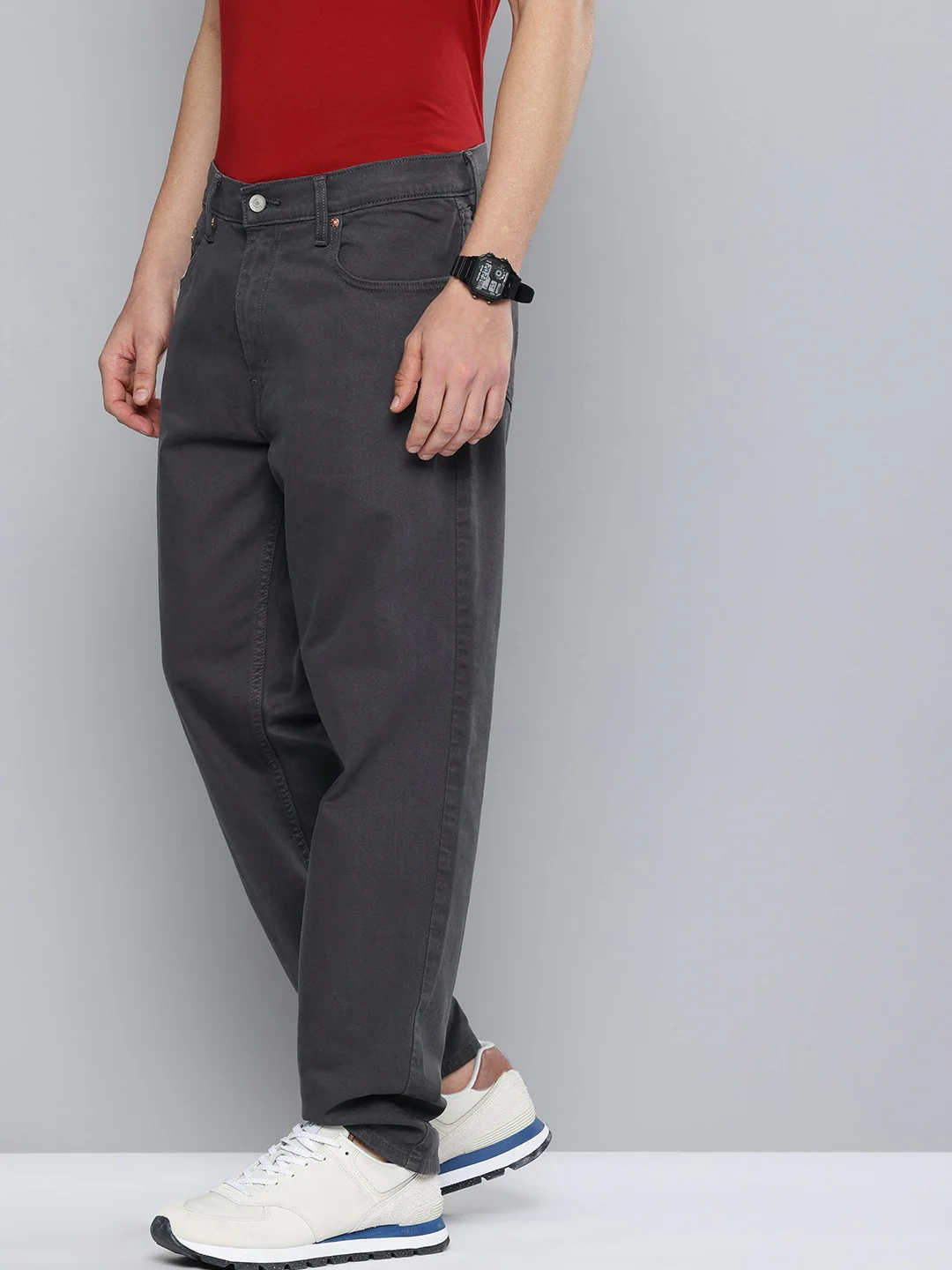 Men's 550'92 Grey Loose Fit Mid Rise Jeans - Image 2