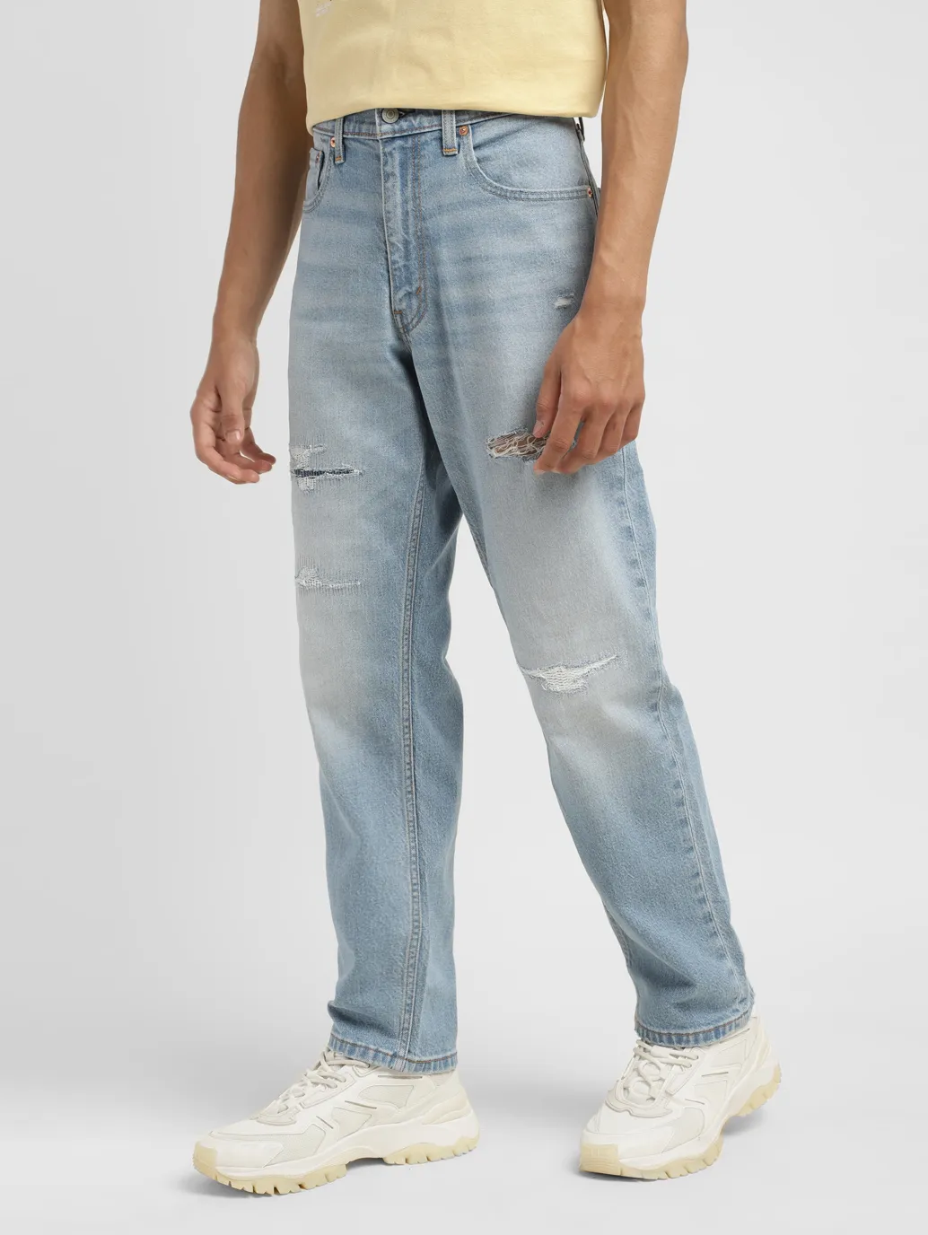 Men's 550 Blue Loose Fit Mid Rise Jeans - Image 4