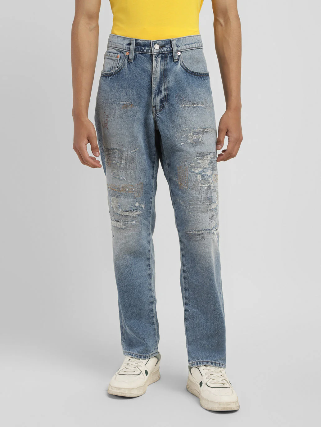 Men's 550 Blue Loose Fit Mid Rise Jeans - Image 2