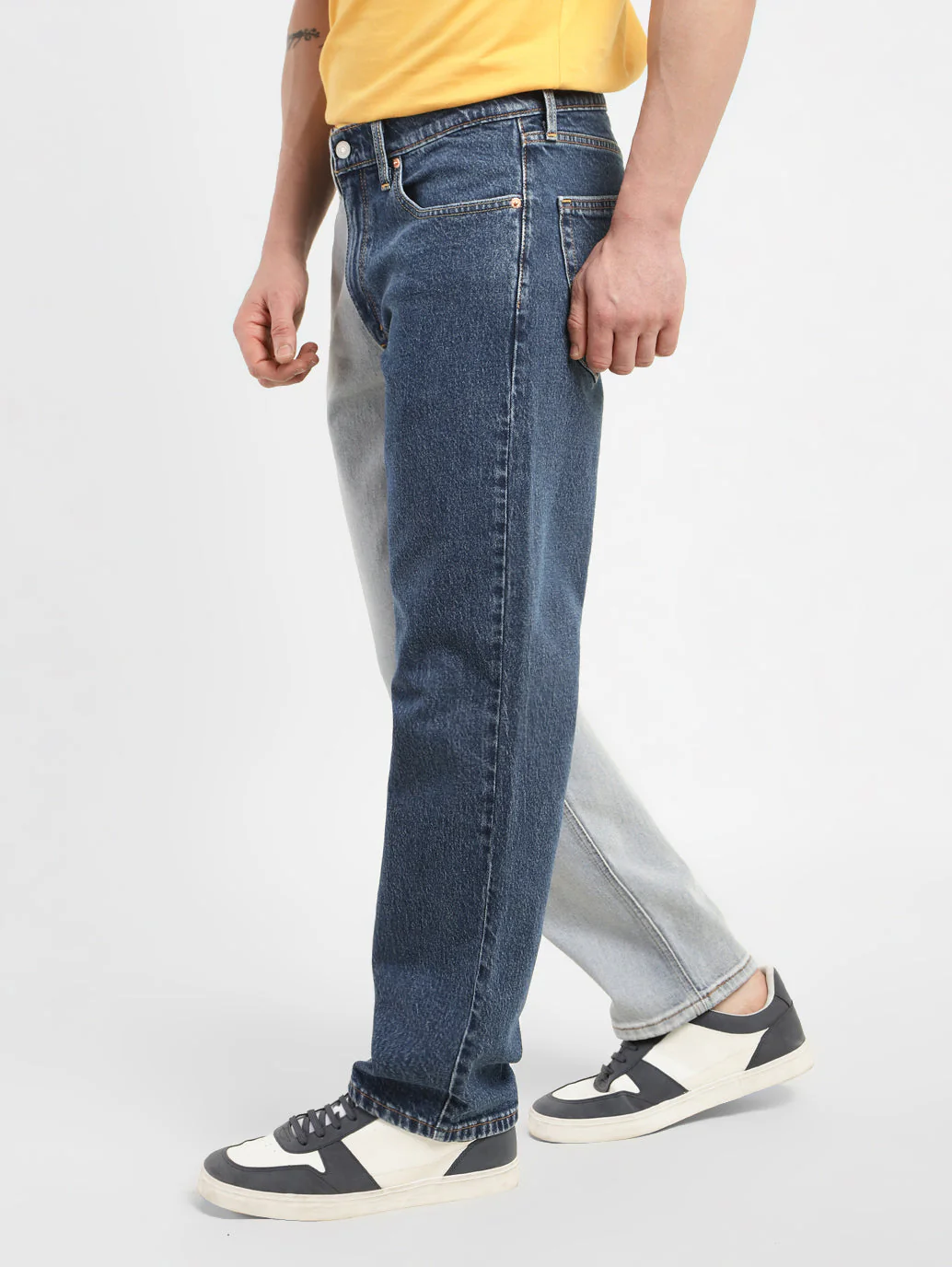Men's 550'92 Blue Loose Fit Mid Rise Jeans - Image 4