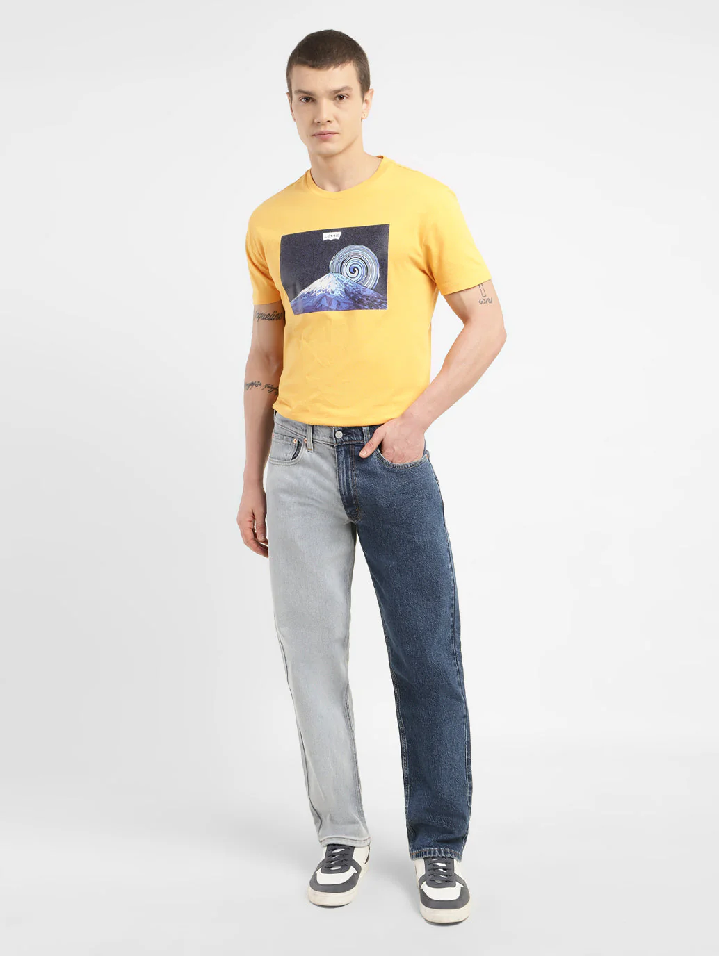 Men's 550'92 Blue Loose Fit Mid Rise Jeans - Image 7