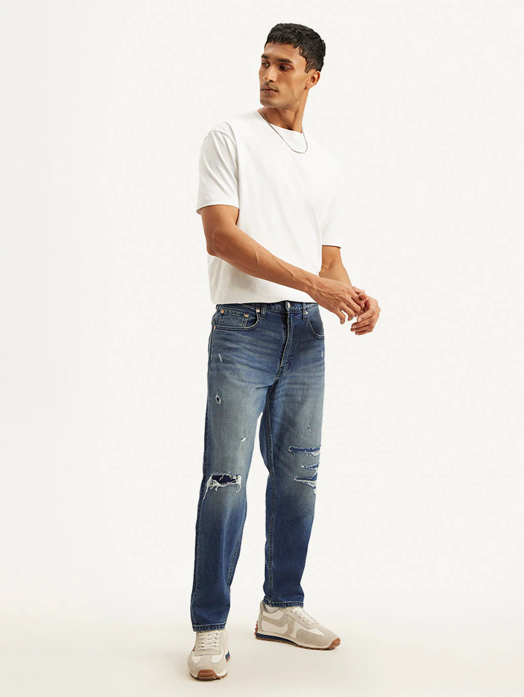 Men's 550'92 Blue Loose Fit Mid Rise Jeans - Image 5