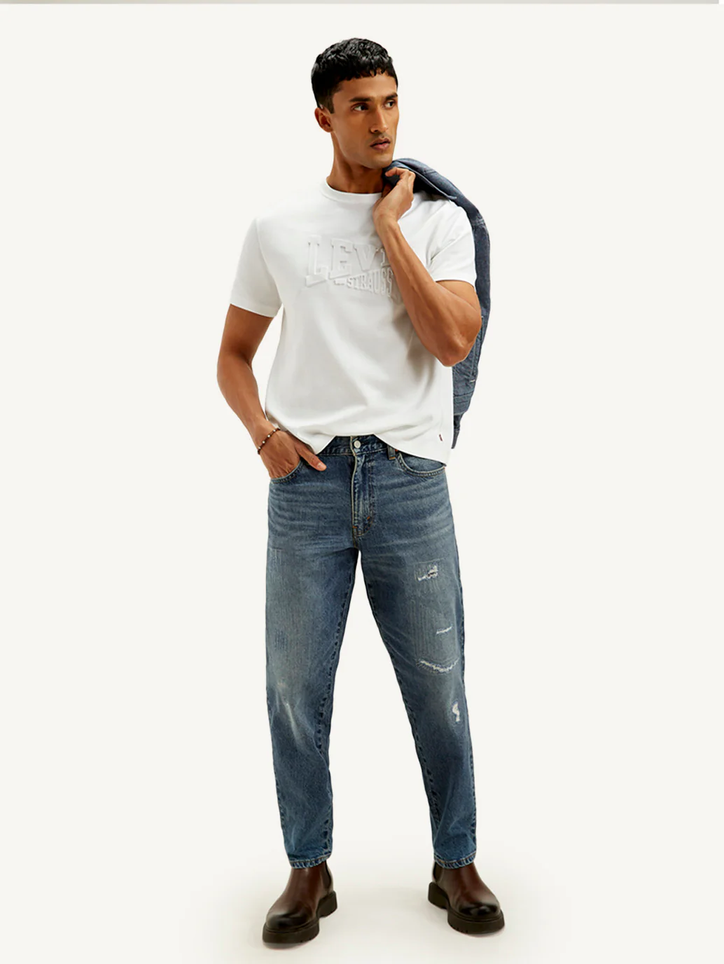 Men's 550'92 Blue Loose Fit Mid Rise Jeans - Image 2