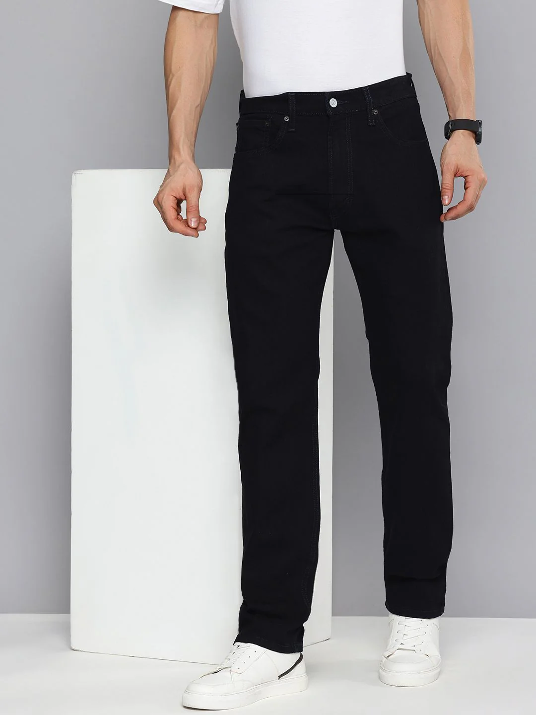 Men's 551 Blue Loose Fit Mid Rise Jeans