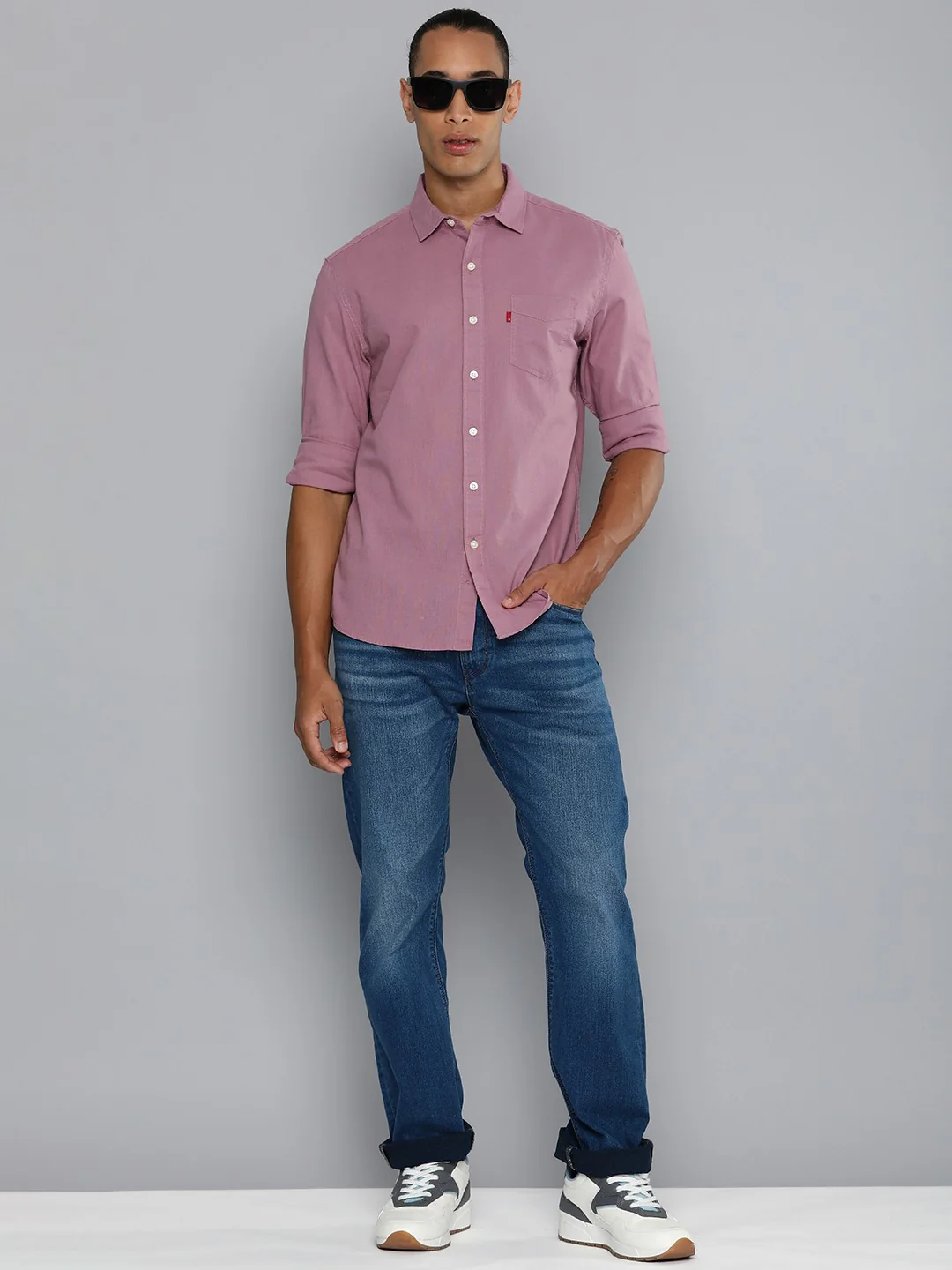 Men's 551 Blue Loose Fit Mid Rise Jeans - Image 3