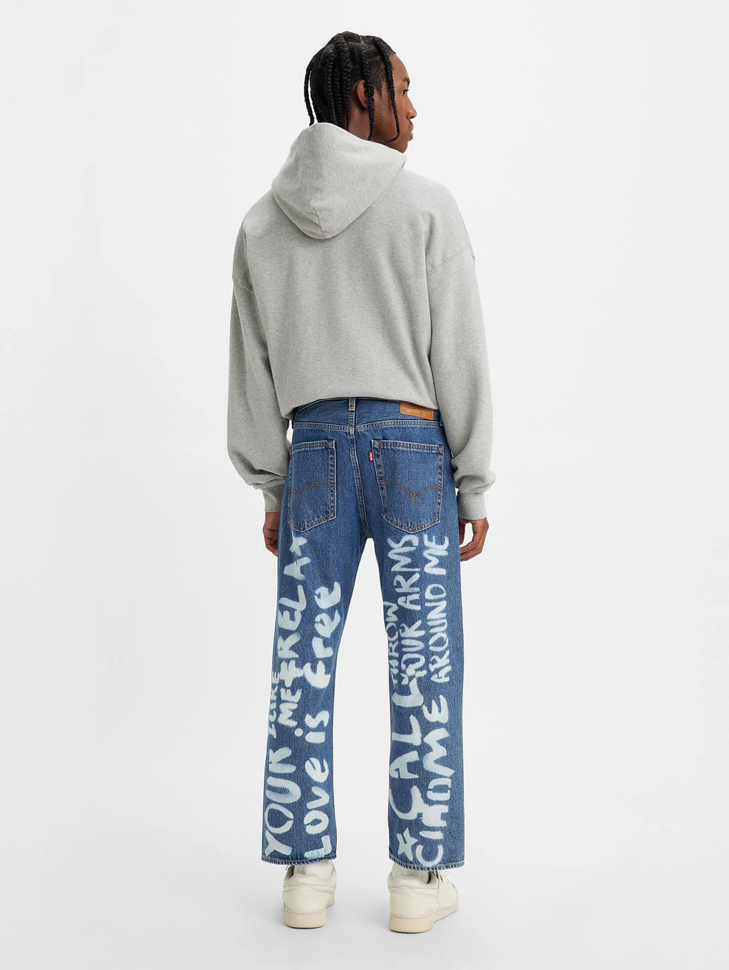 Men's 551 Blue Loose Fit Mid Rise Jeans - Image 3