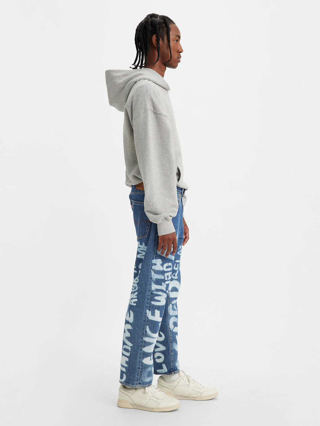 Men's 551 Blue Loose Fit Mid Rise Jeans - Image 4
