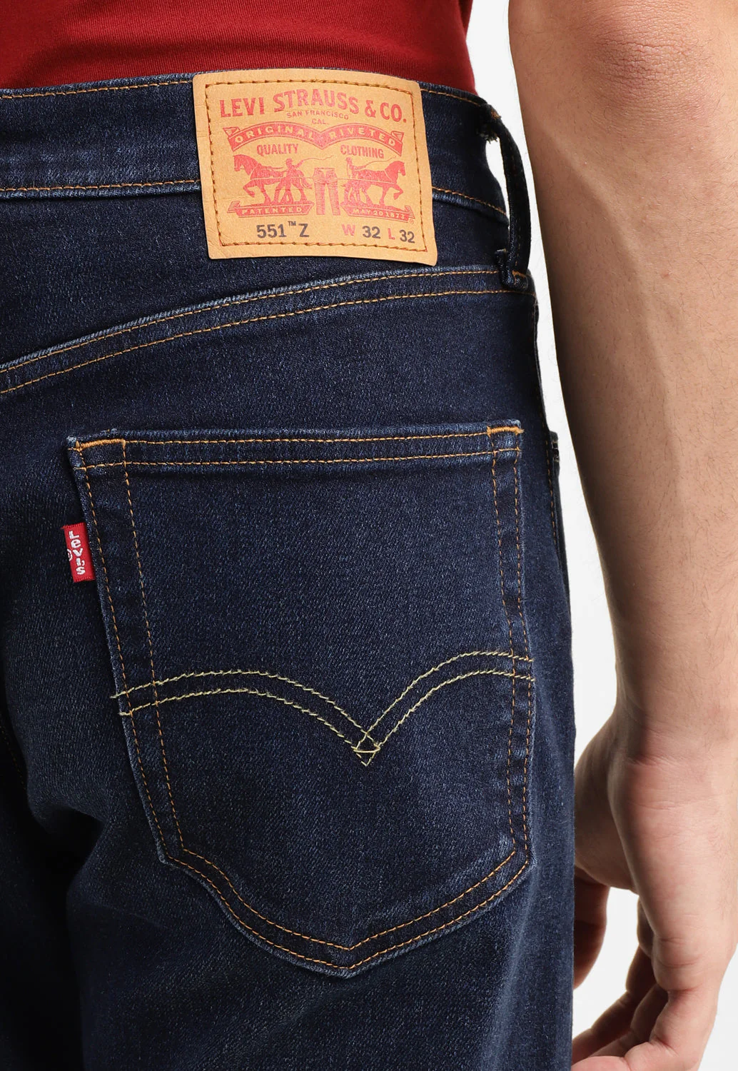 Men's 551 Blue Loose Fit Mid Rise Jeans - Image 3