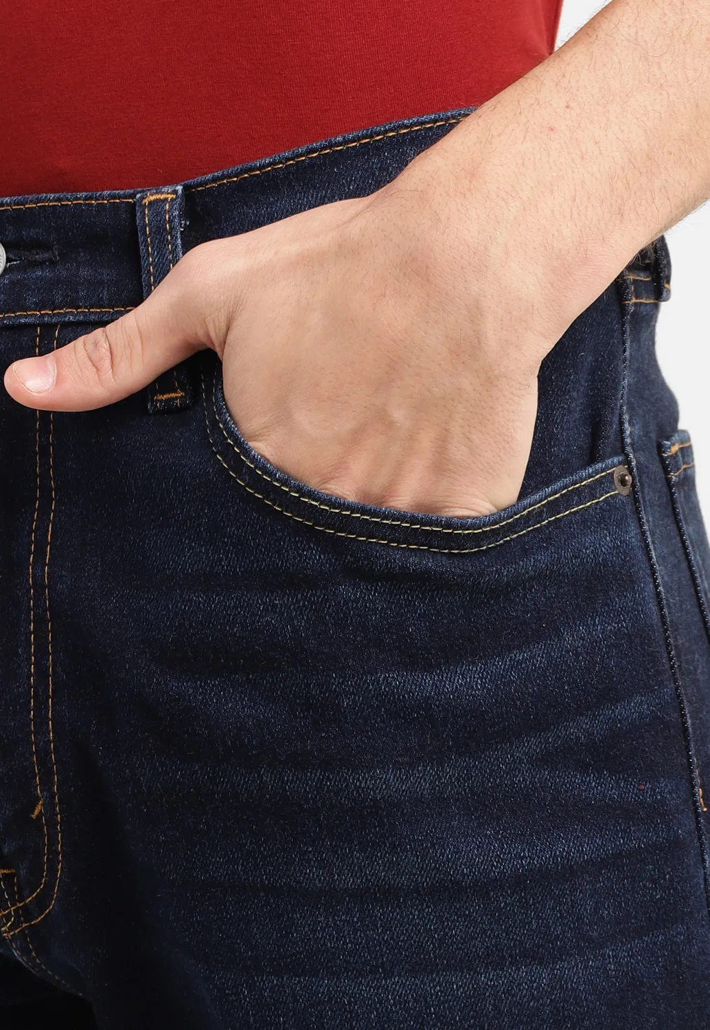 Men's 551 Blue Loose Fit Mid Rise Jeans - Image 5