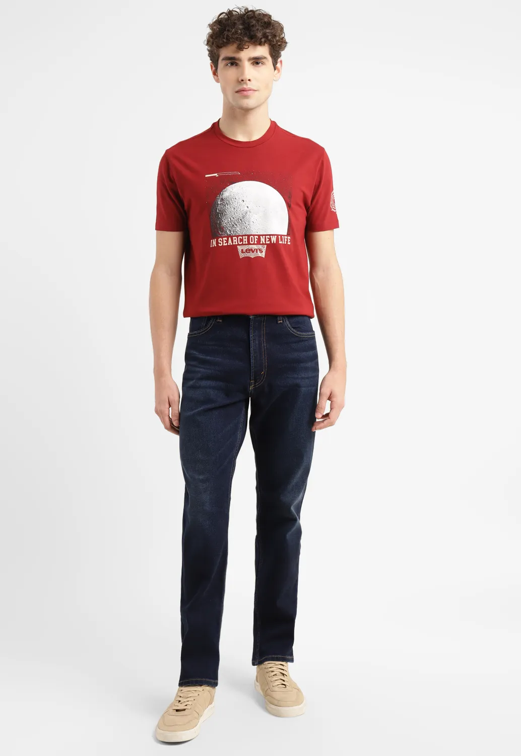 Men's 551 Blue Loose Fit Mid Rise Jeans - Image 6