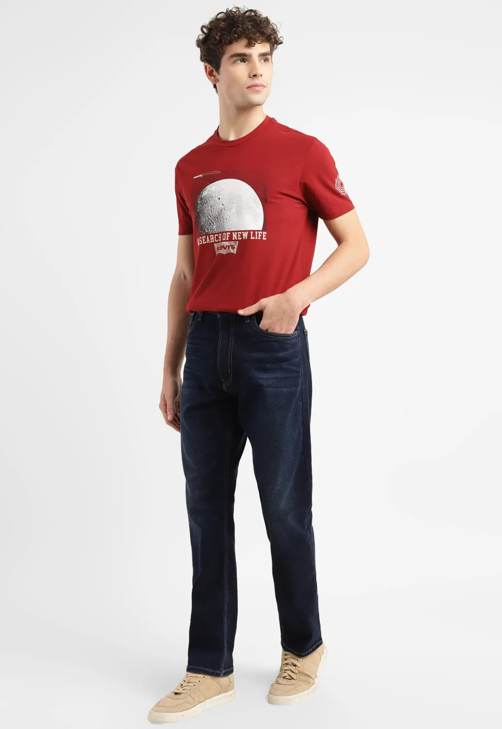 Men's 551 Blue Loose Fit Mid Rise Jeans - Image 7
