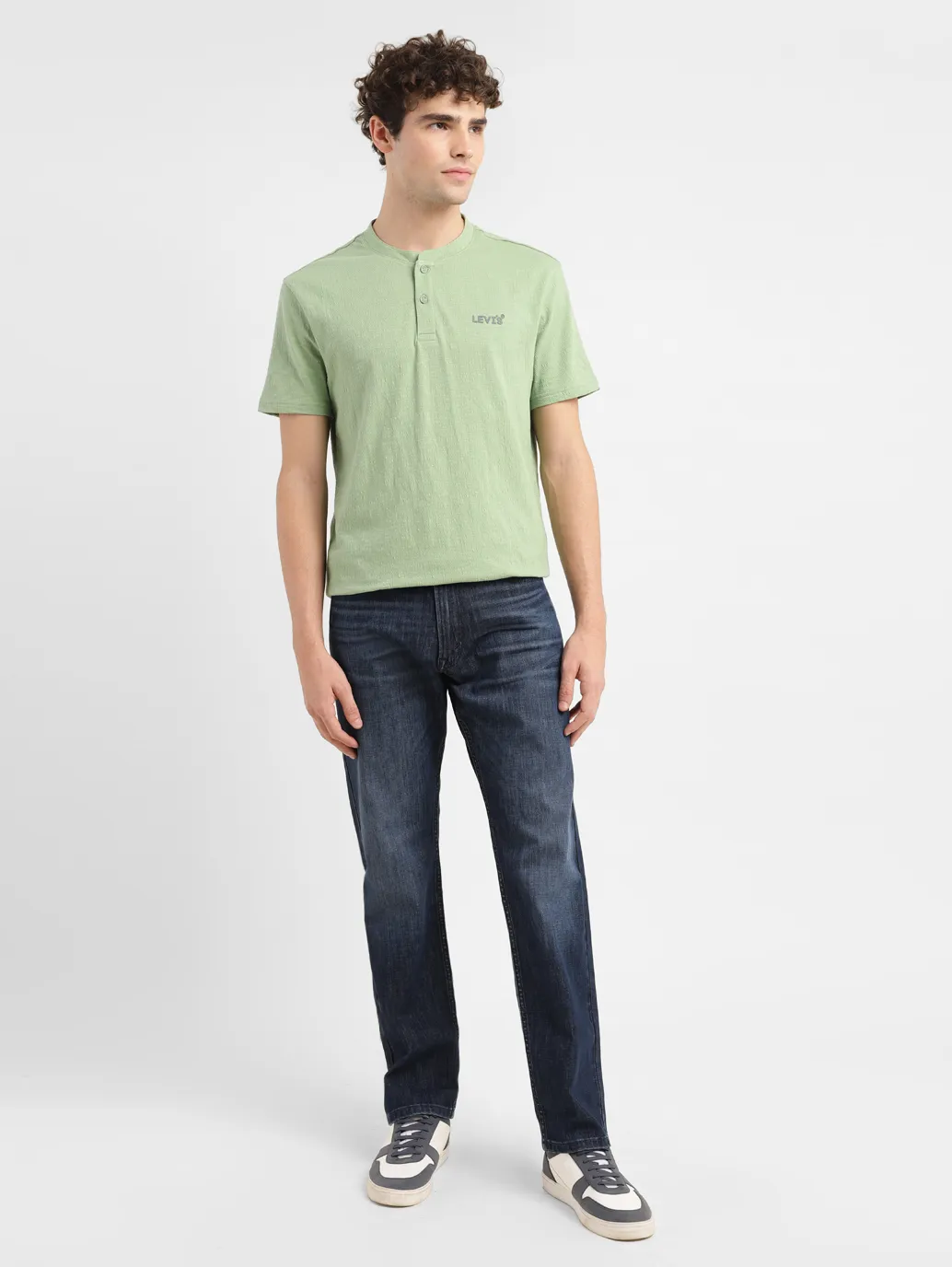 Men's 551 Blue Loose Fit Mid Rise Jeans