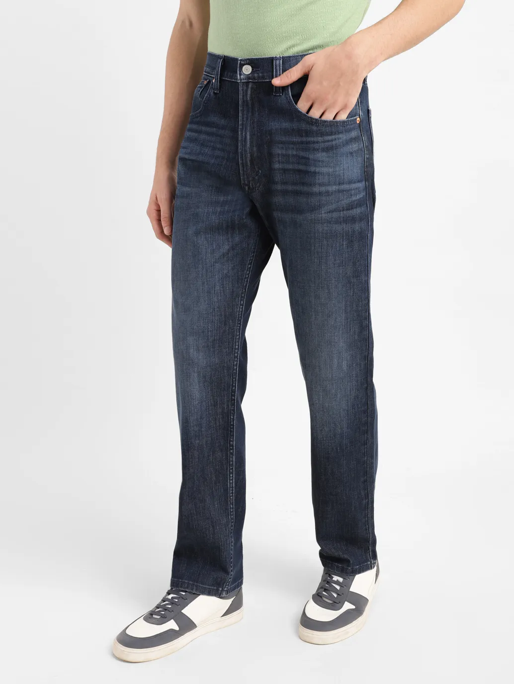 Men's 551 Blue Loose Fit Mid Rise Jeans - Image 4