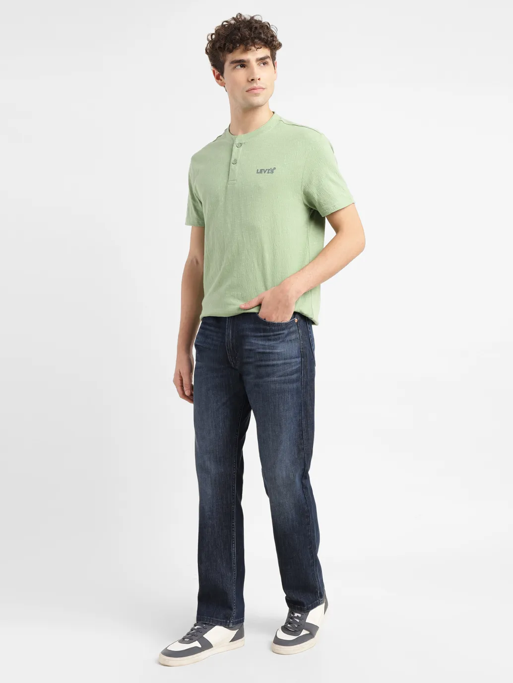 Men's 551 Blue Loose Fit Mid Rise Jeans - Image 9