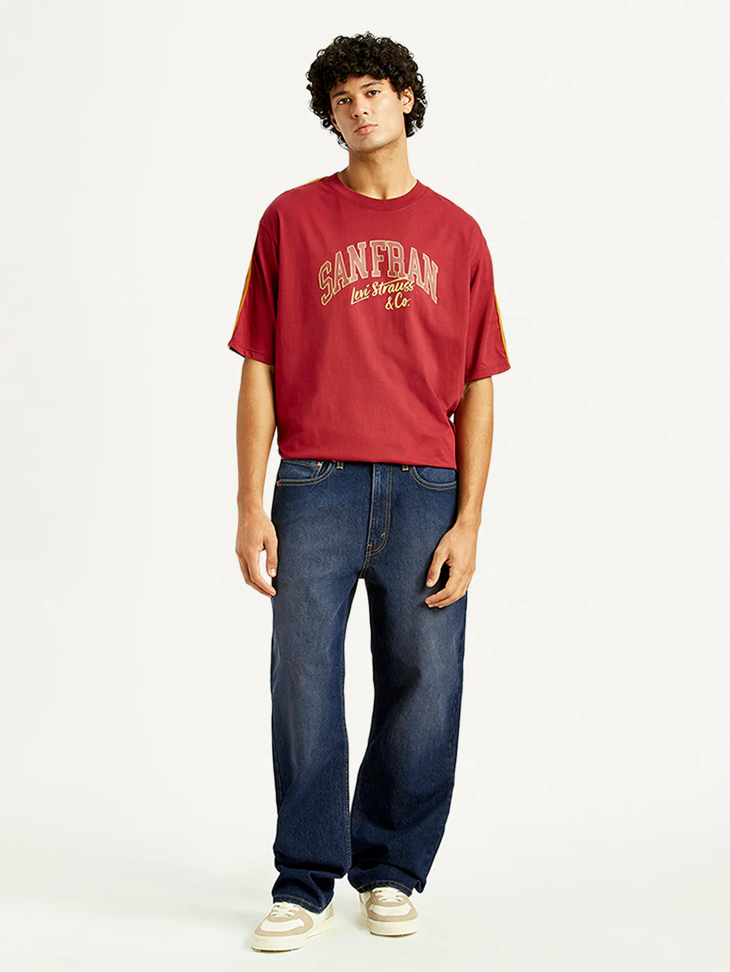 Men's 565 Dark Indigo Loose Fit Mid Rise Jeans