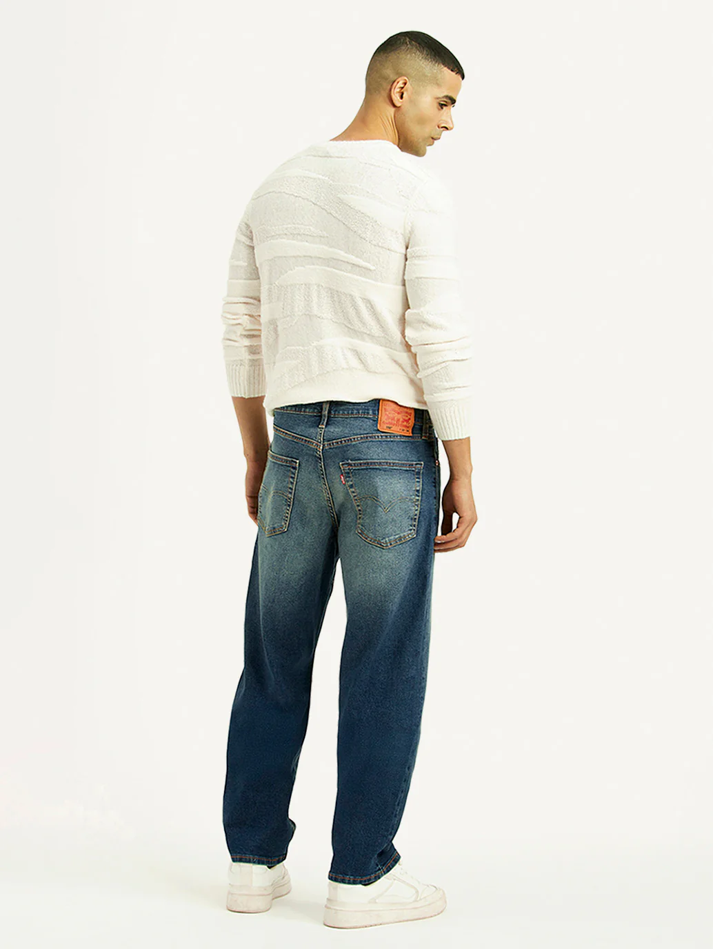 Men's Tinted 568 Blue Loose Fit Mid Rise Jeans - Image 3
