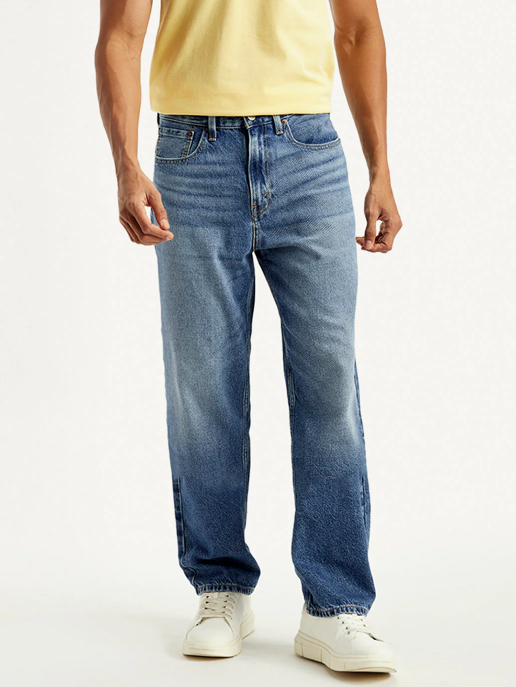 Men's 568 Blue Loose Fit Mid Rise Jeans - Image 2