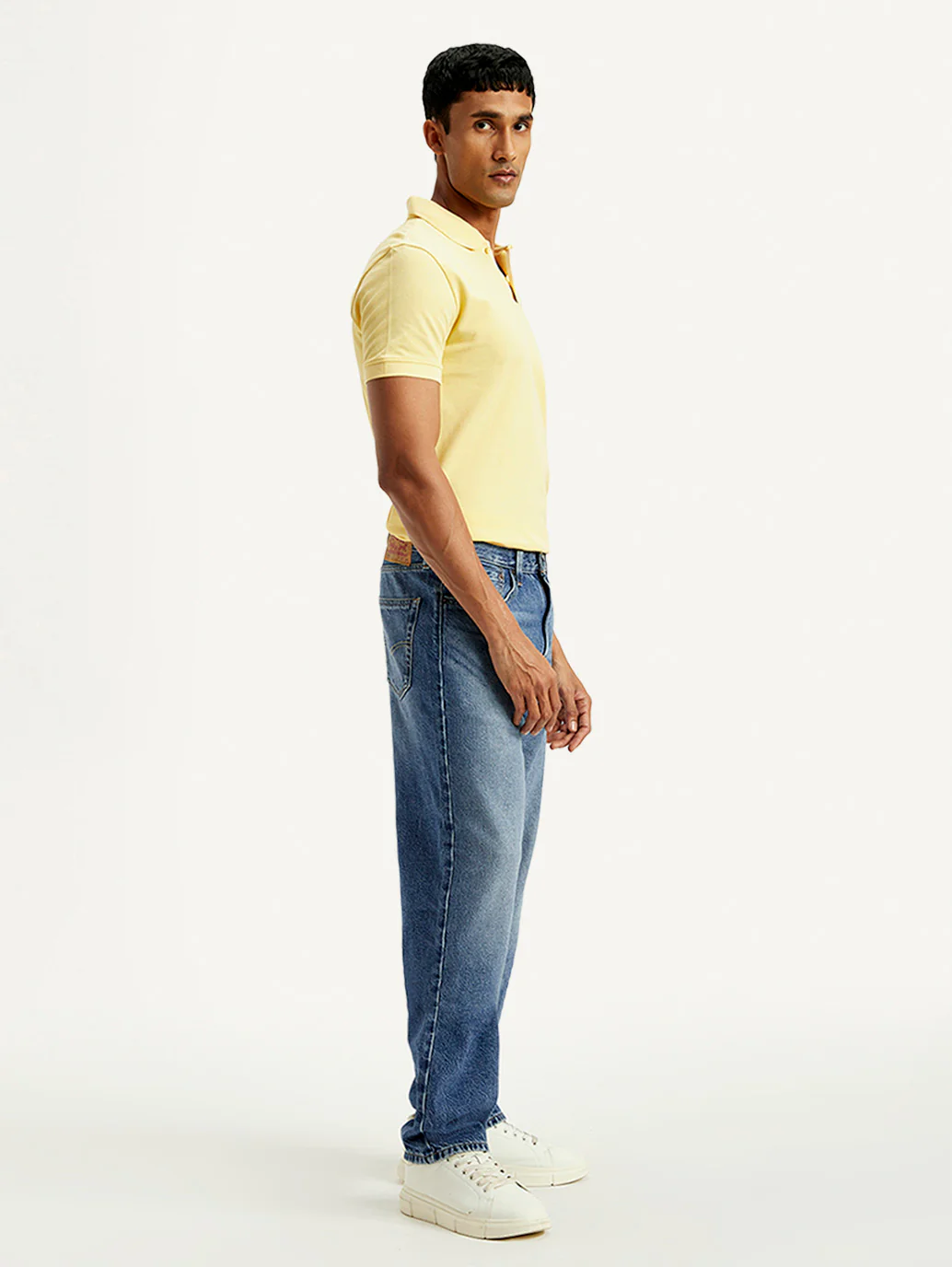 Men's 568 Blue Loose Fit Mid Rise Jeans - Image 5