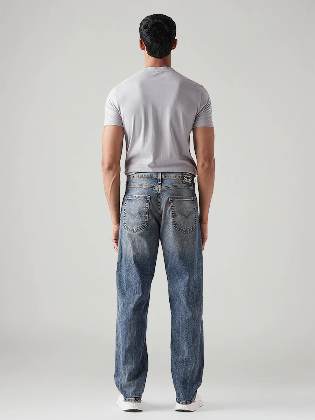 Men's 568 Blue Loose Fit Mid Rise Jeans - Image 5
