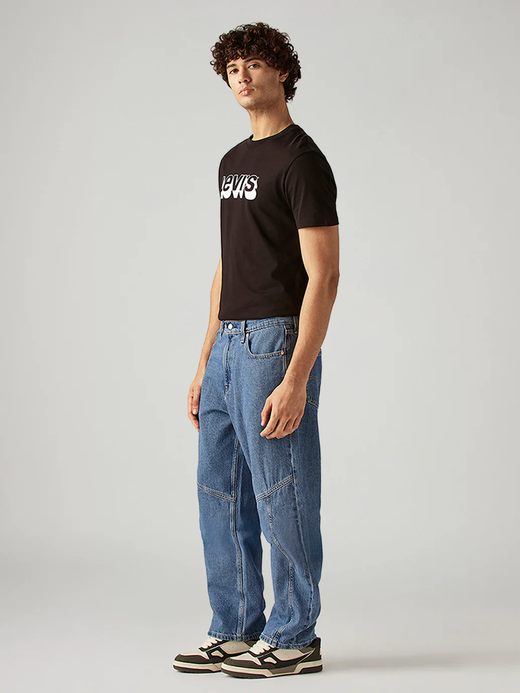 Men's 568 Blue Loose Fit Mid Rise Jeans - Image 5