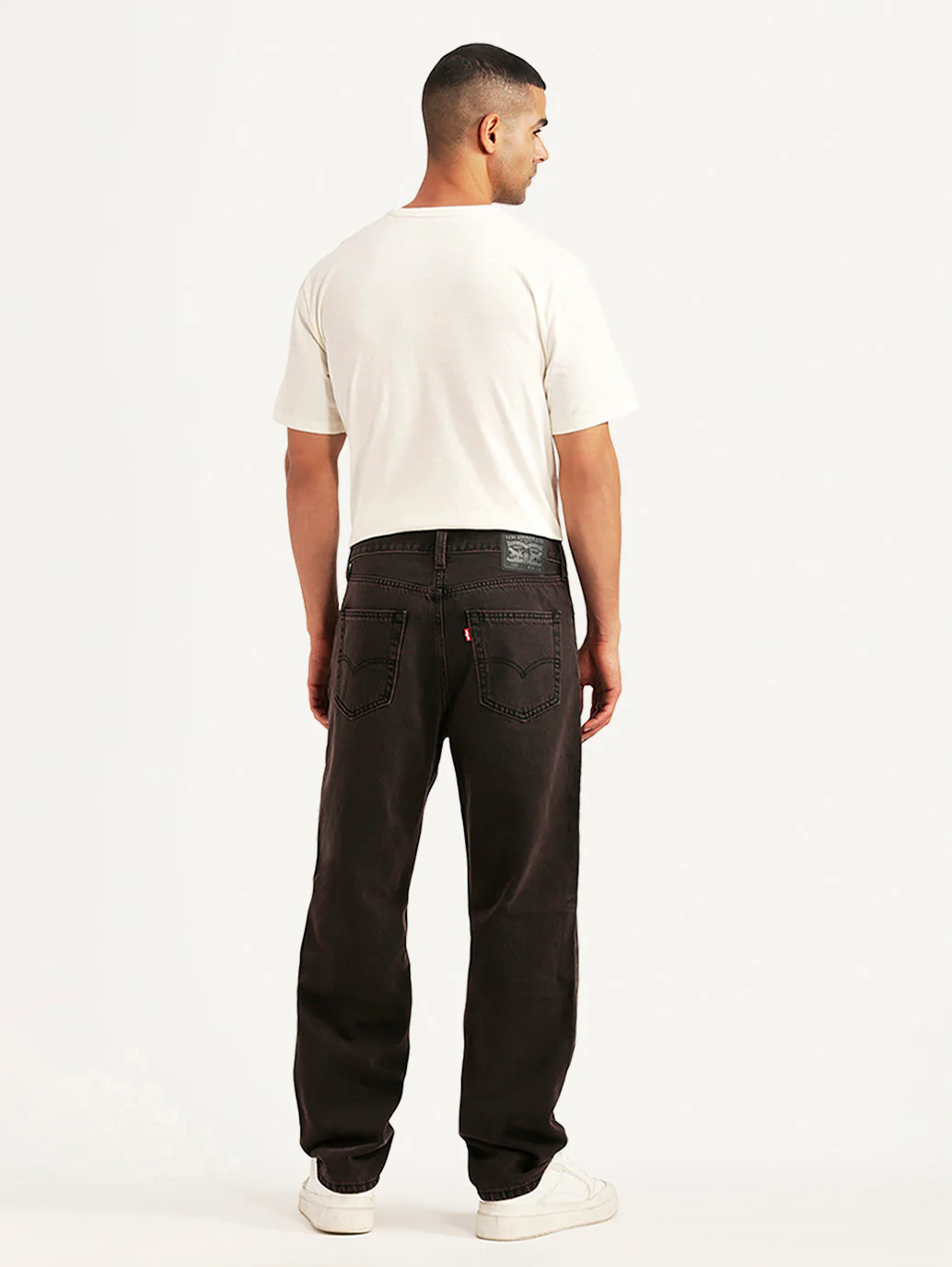 Men's Tinted 568 Brown Loose Fit Mid Rise Jeans - Image 5