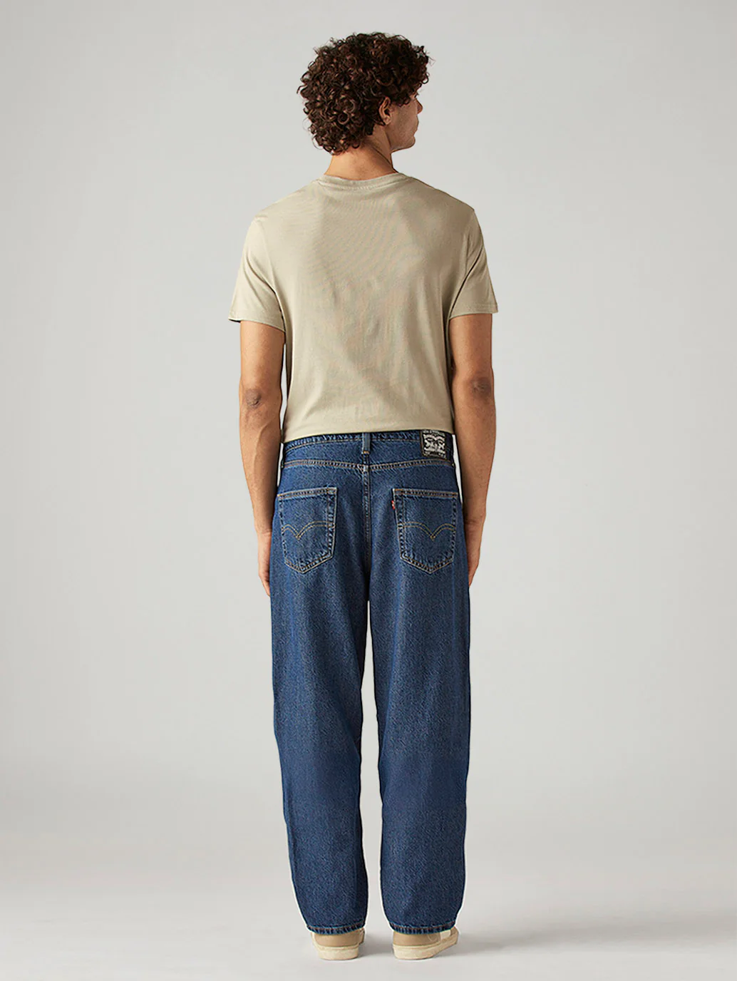 Men's 568 Dark Blue Loose Fit Mid Rise Jeans - Image 3