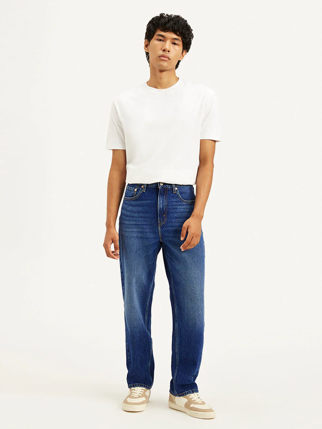 Men's 568 Blue Loose Fit Mid Rise Jeans - Image 6