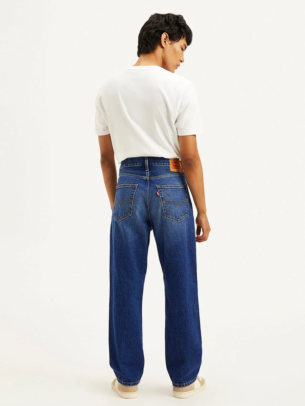 Men's 568 Blue Loose Fit Mid Rise Jeans - Image 7