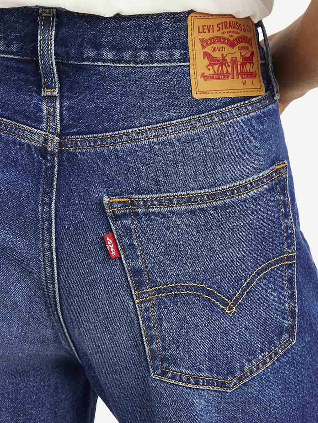 Men's 568 Blue Loose Fit Mid Rise Jeans - Image 8