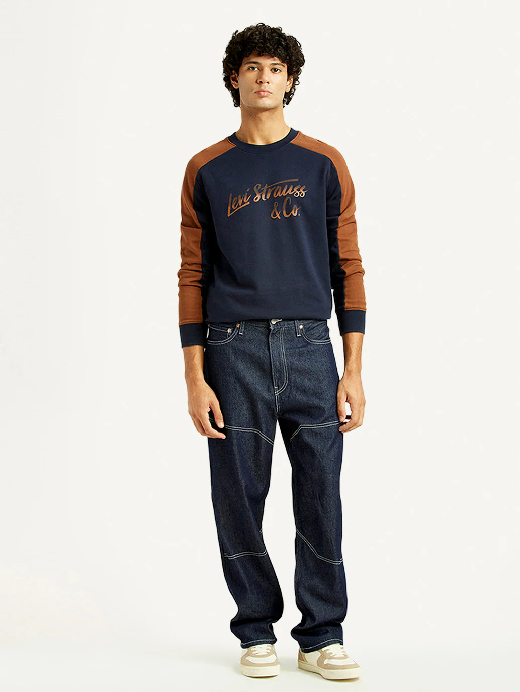 Men's 568 Dark Indigo Loose Fit Mid Rise Jeans - Image 2