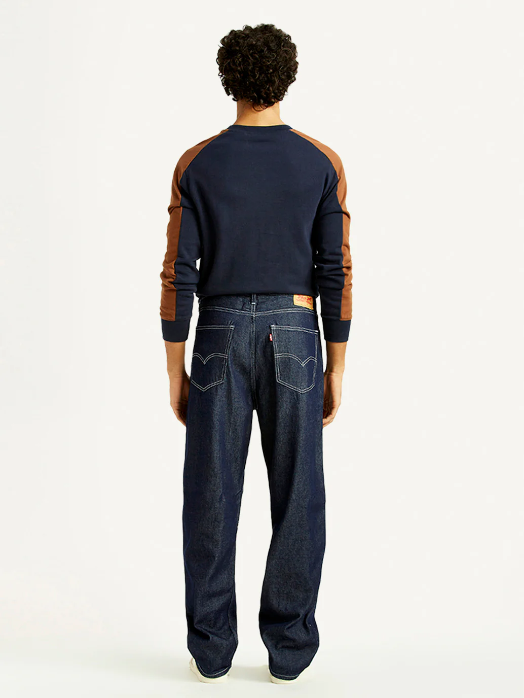 Men's 568 Dark Indigo Loose Fit Mid Rise Jeans - Image 5