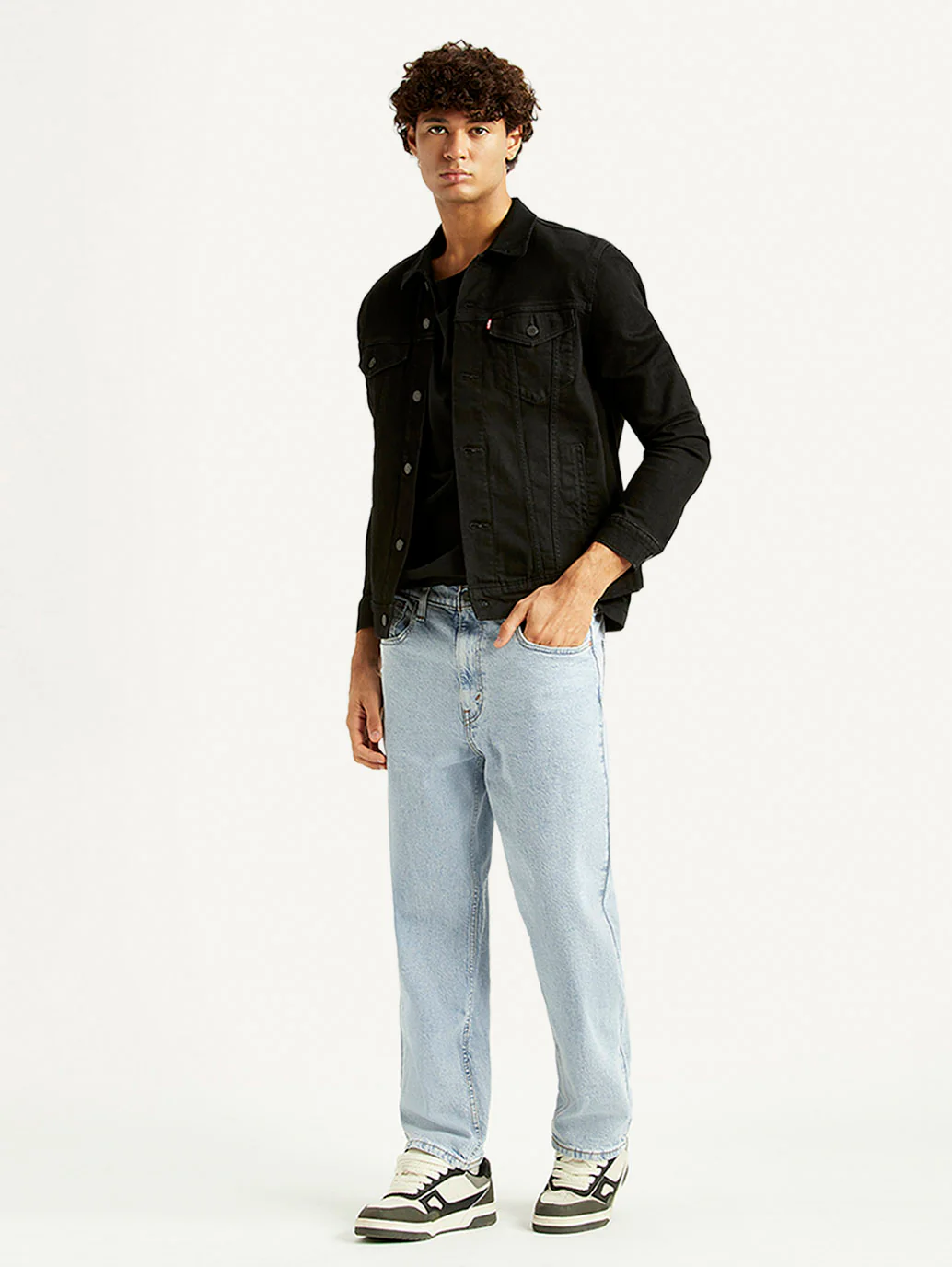 Men's 568 Light Indigo Loose Fit Mid Rise Jeans - Image 6