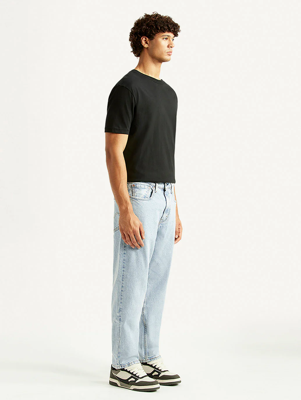 Men's 568 Light Indigo Loose Fit Mid Rise Jeans - Image 7