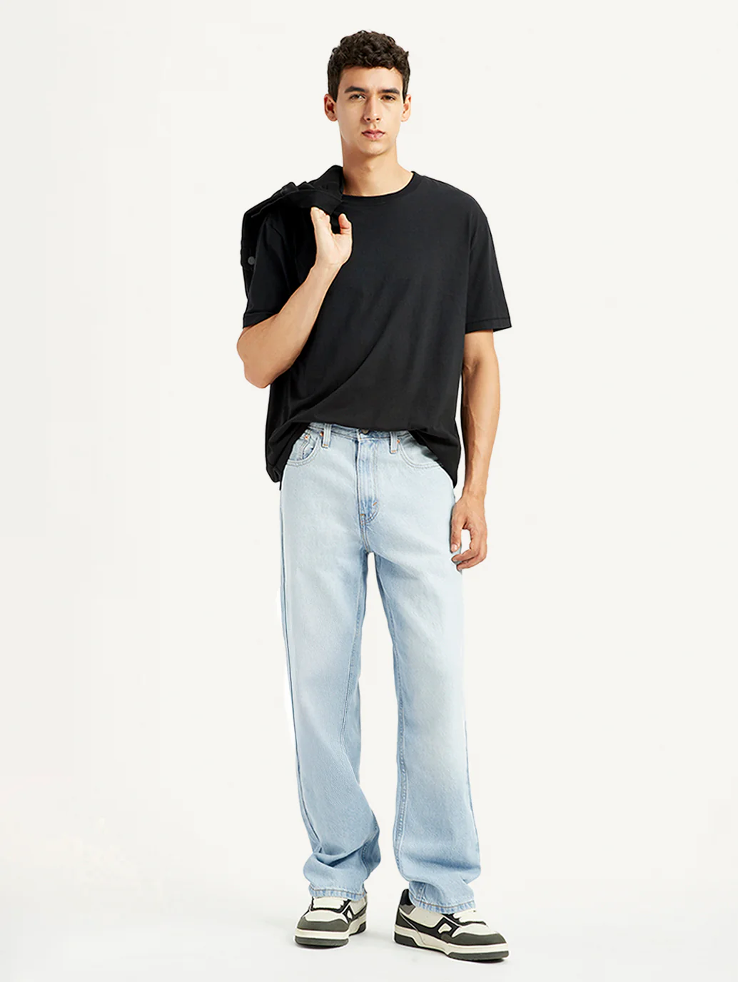 Men's 568 Light Indigo Loose Fit Mid Rise Jeans