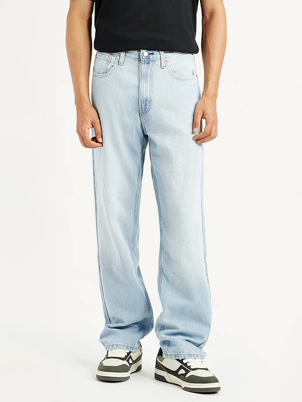 Men's 568 Light Indigo Loose Fit Mid Rise Jeans - Image 2