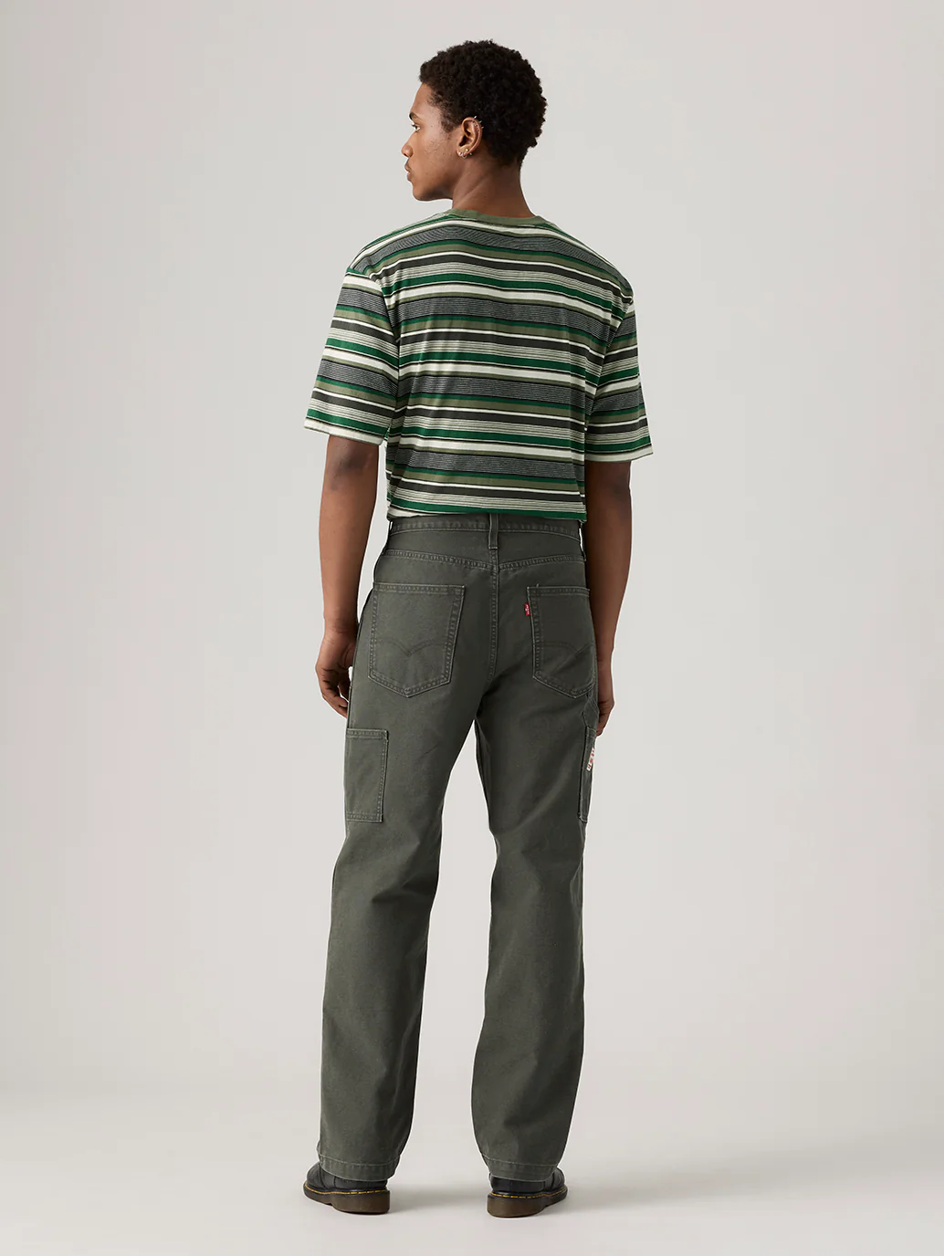 Men's 568 Green Loose Fit Mid Rise Jeans - Image 2