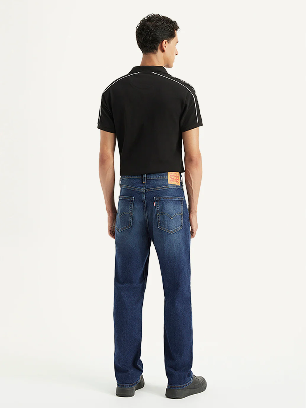 Men's 568 Blue Loose Fit Mid Rise Jeans - Image 5