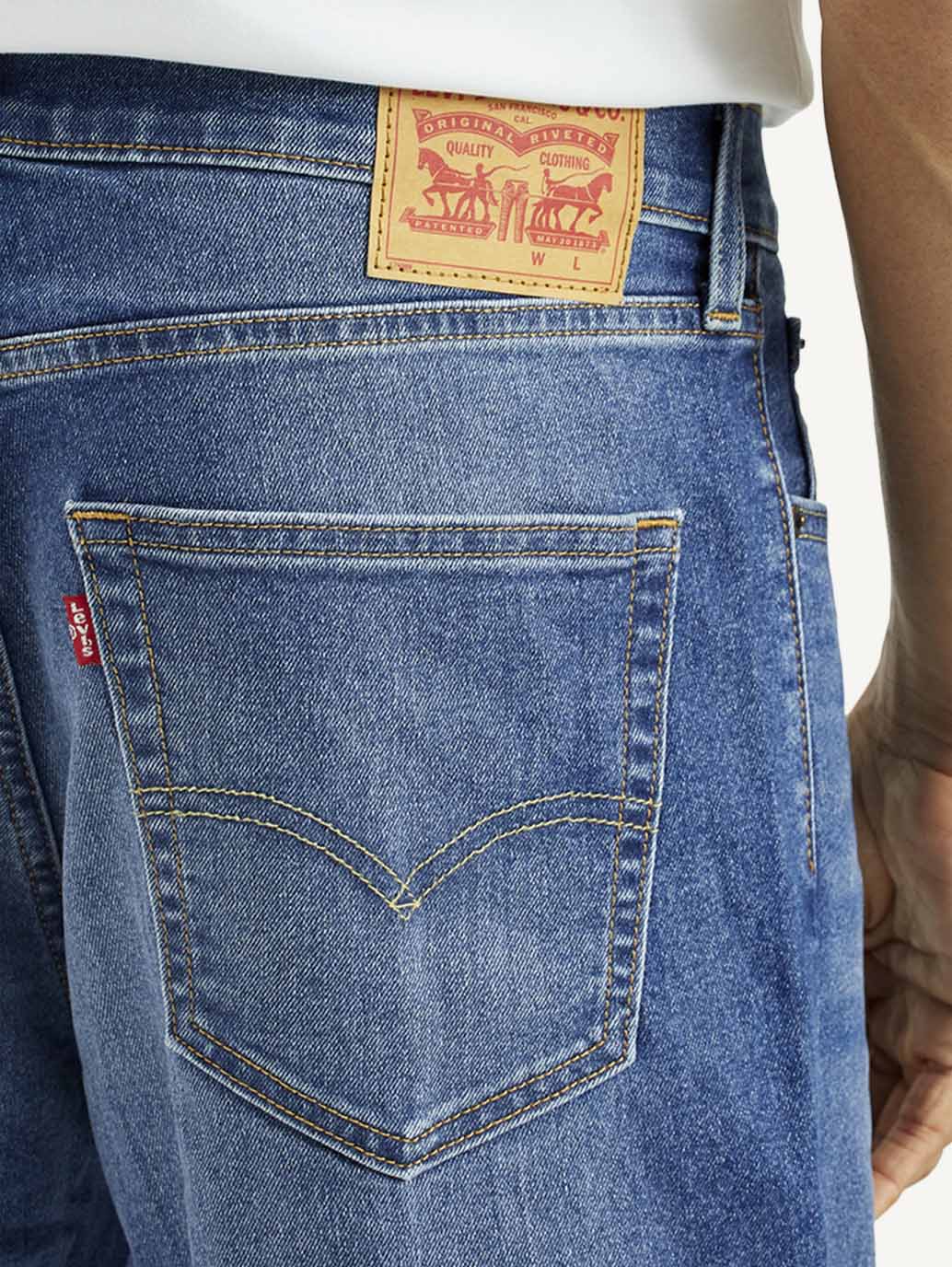 Men's 568 Indigo Loose Fit Mid Rise Jeans - Image 5