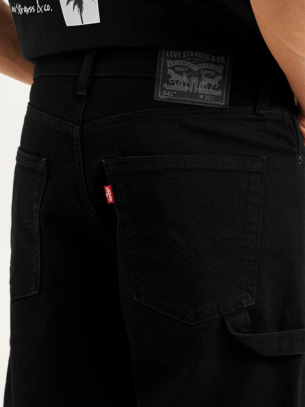 Men's 578 Black Loose Fit Mid Rise Jeans - Image 7