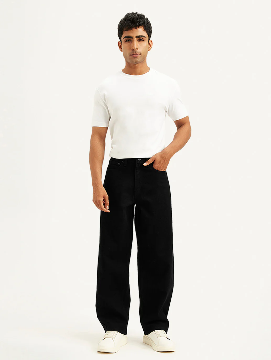 Men's 578 Black Loose Fit Mid Rise Jeans - Image 5