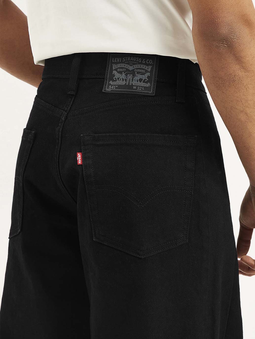 Men's 578 Black Loose Fit Mid Rise Jeans - Image 7