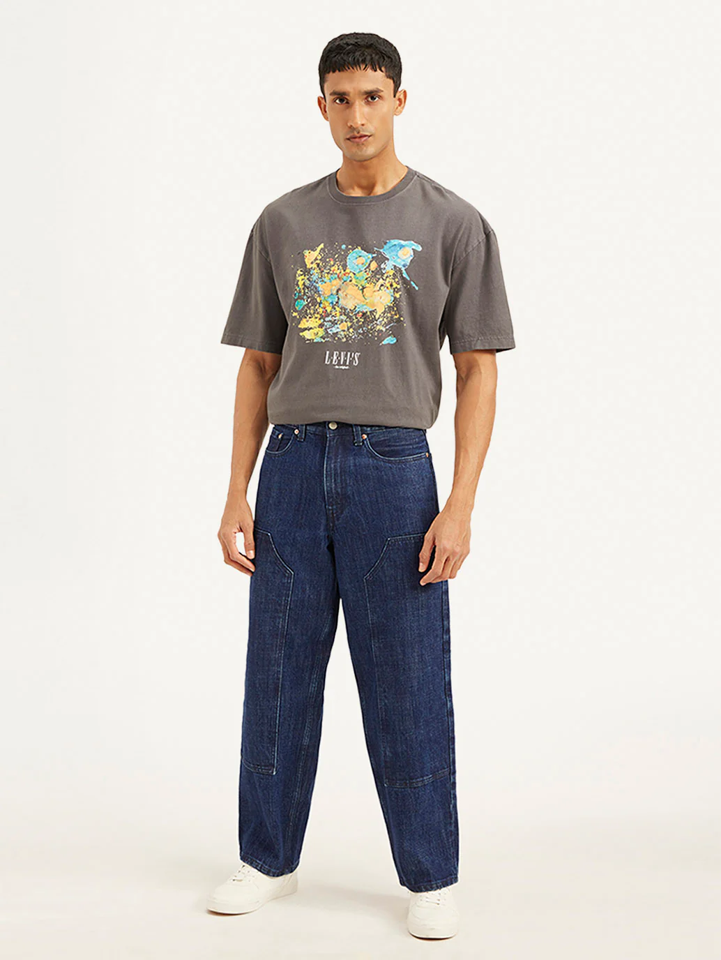 Men's 578 Blue Loose Fit Mid Rise Jeans - Image 5