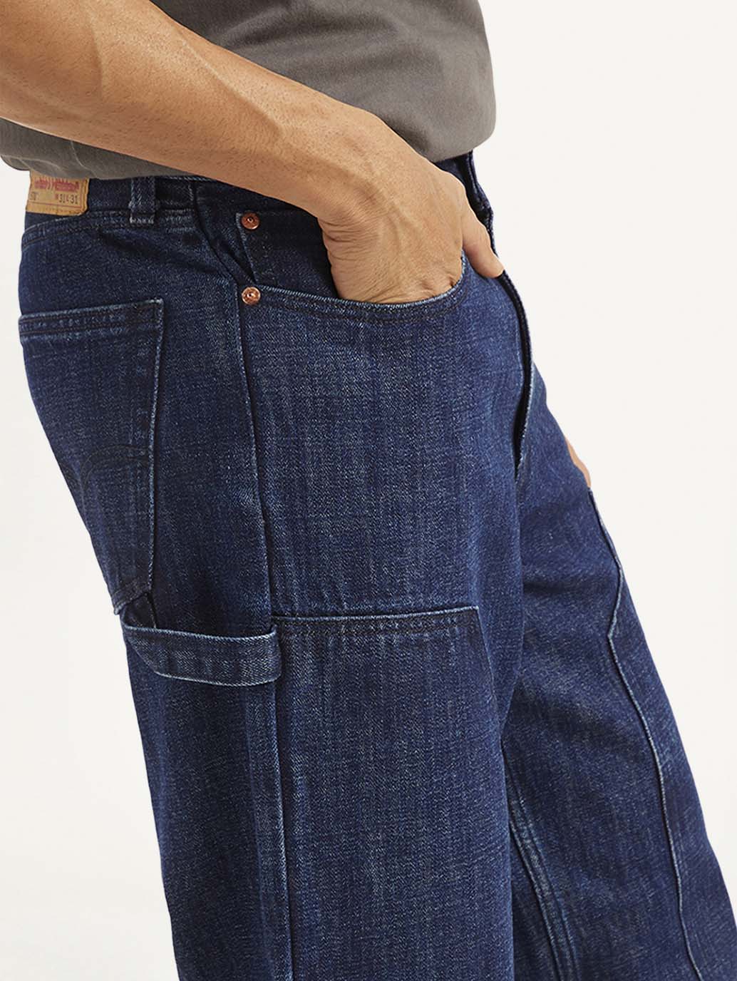 Men's 578 Blue Loose Fit Mid Rise Jeans - Image 7
