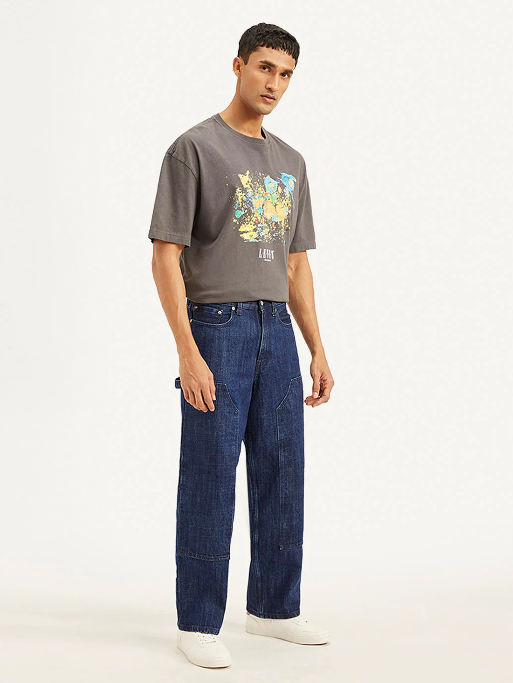 Men's 578 Blue Loose Fit Mid Rise Jeans - Image 8