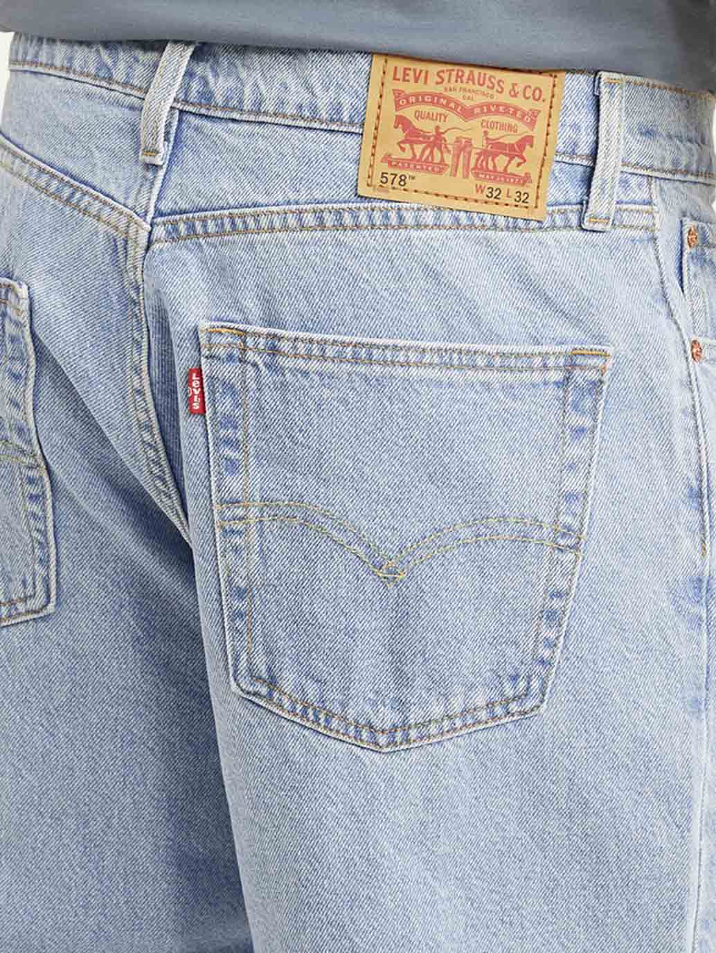 Men's 578 Blue Loose Fit Mid Rise Jeans - Image 5