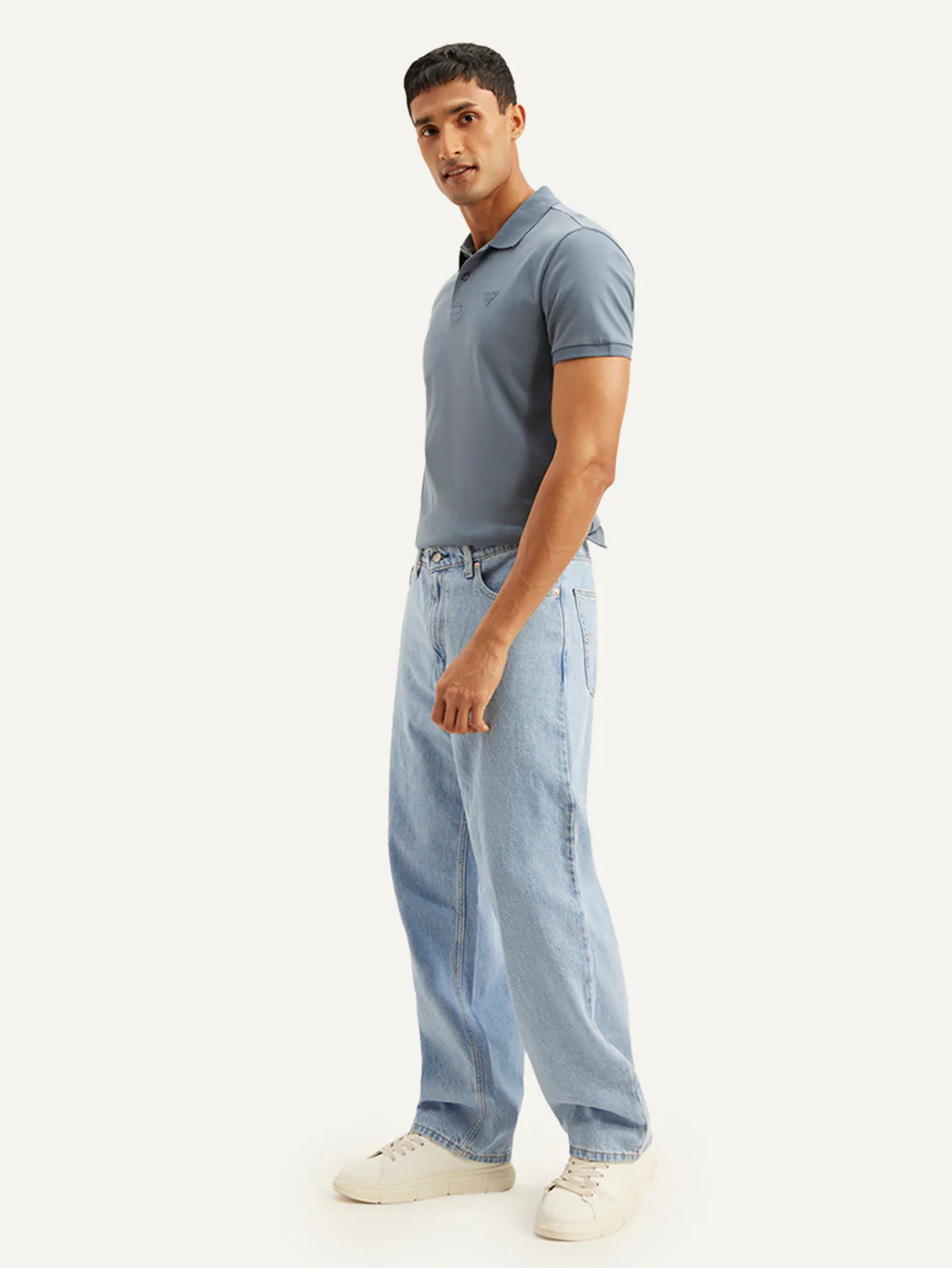 Men's 578 Blue Loose Fit Mid Rise Jeans - Image 6