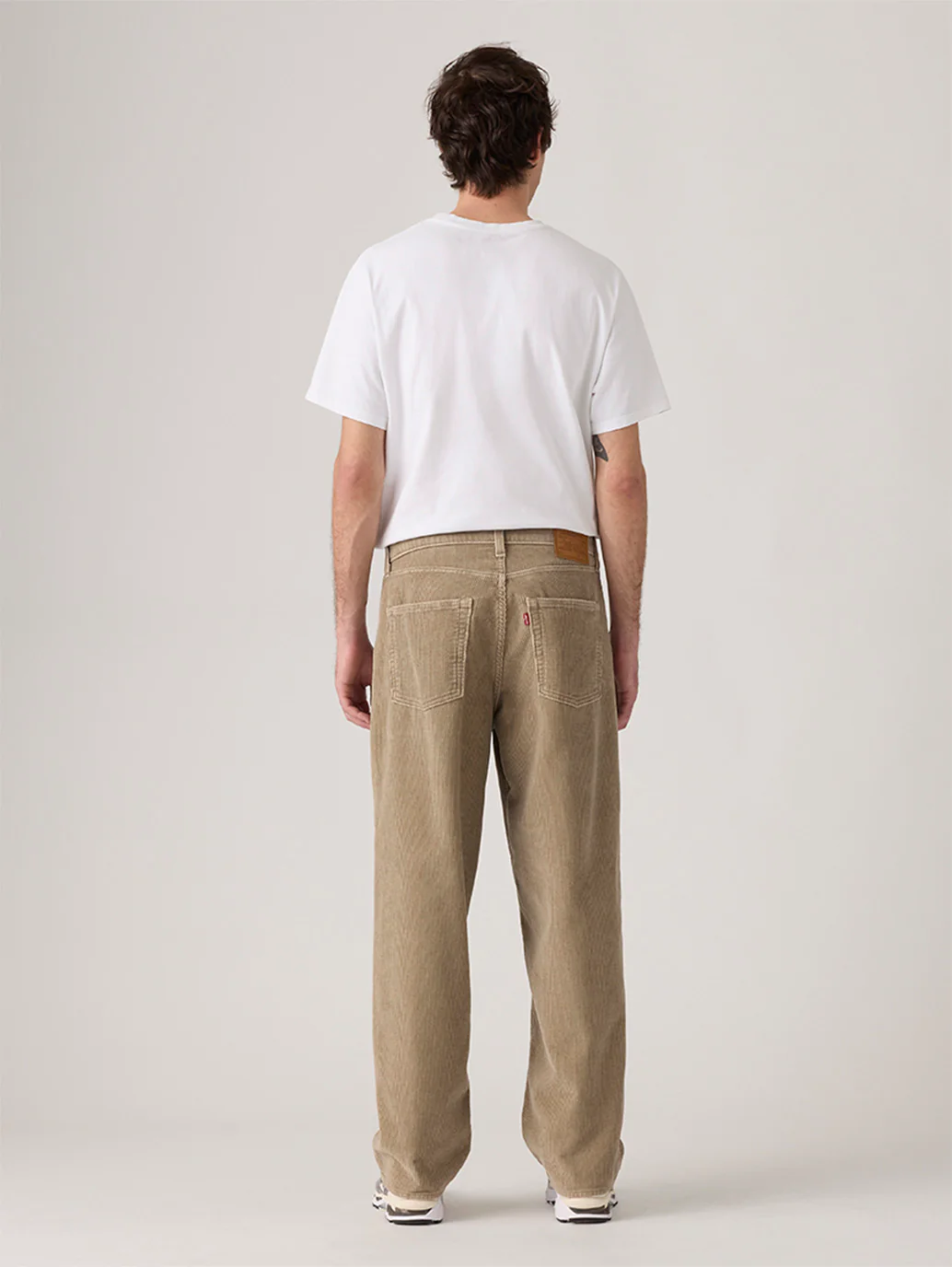 Men's 578 Beige Loose Fit Mid Rise Corduroy Jeans - Image 2